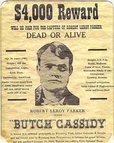 Butch Cassidy wanter poster