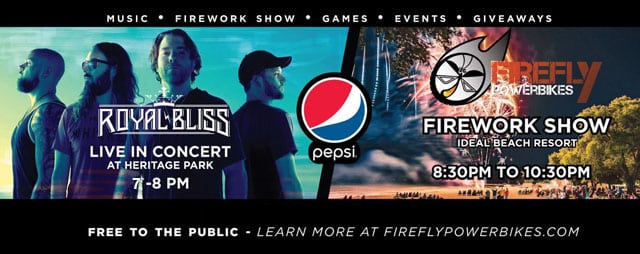 Fireworks & Royal Bliss Concert in Garden City, UT