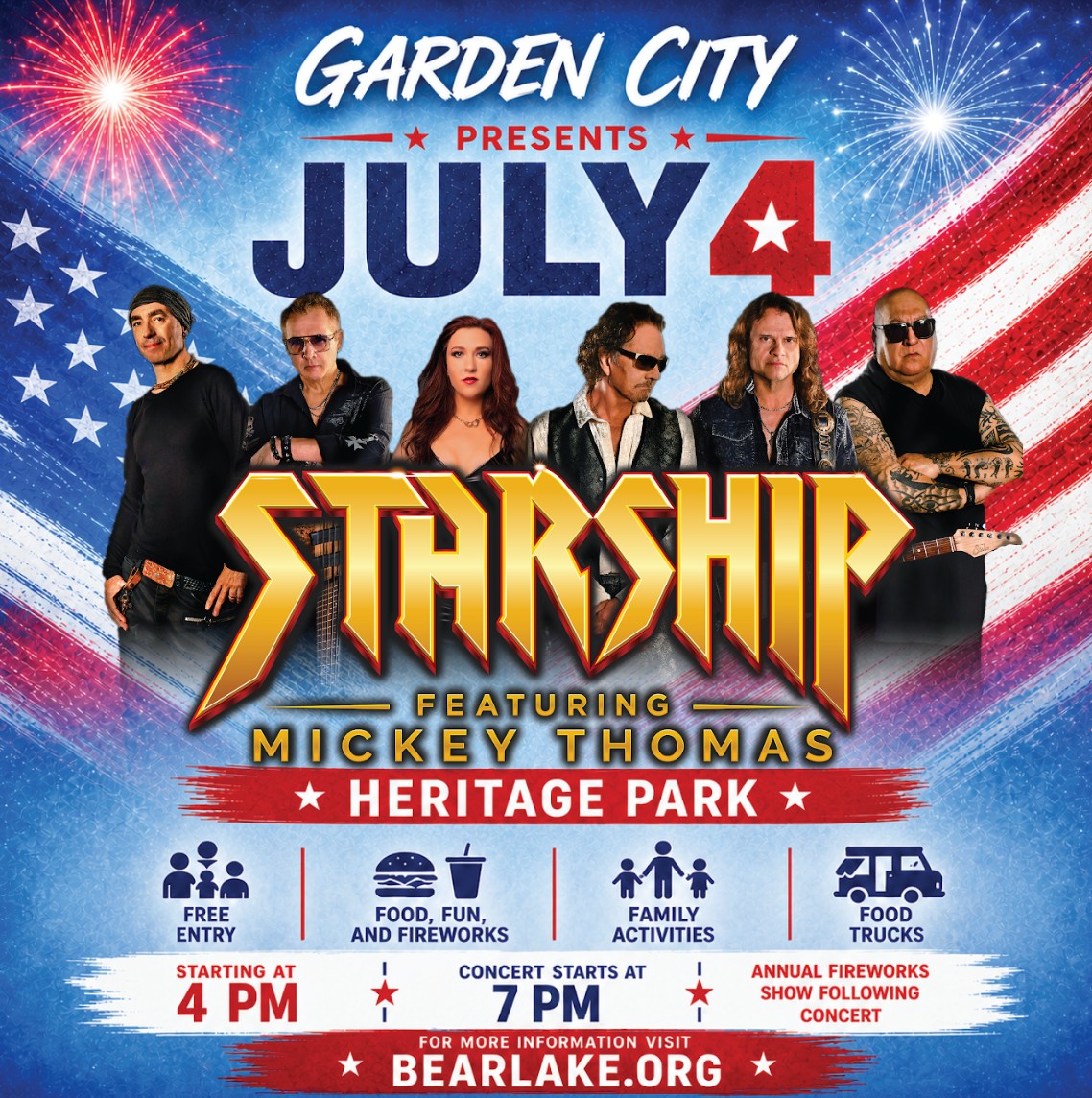 Independence Day Celebration and Starship Concert in Garden City Utah