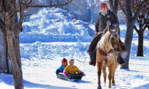 Sleigh Riding in the Bear Lake Valley in Utah and Idaho