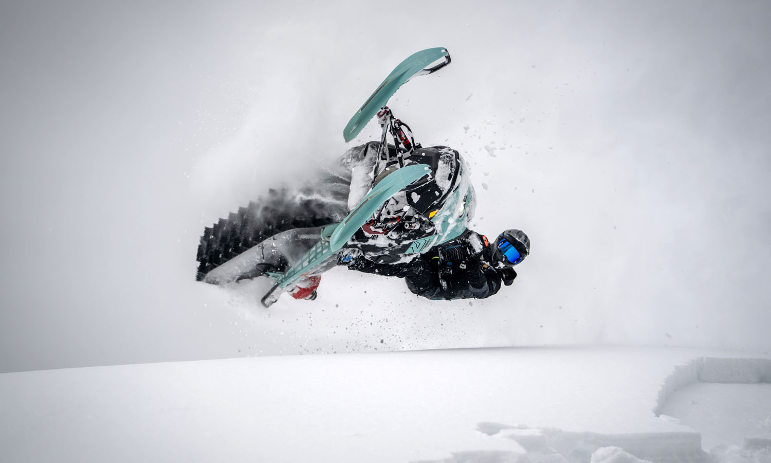 Snowmobiling on Bear Lake trails in Utah and Idaho