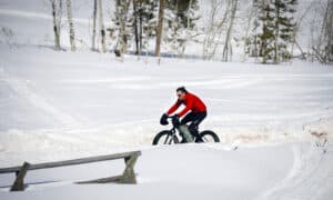 Fat Tire Biking in the Winter at Bear Lake