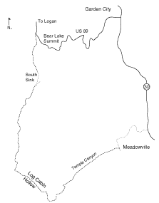Bear Lake Summit Meadowville Trail Map