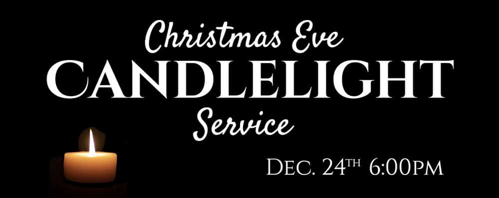 Christmas Eve Candlelight service at the Village Church in Garden City Utah