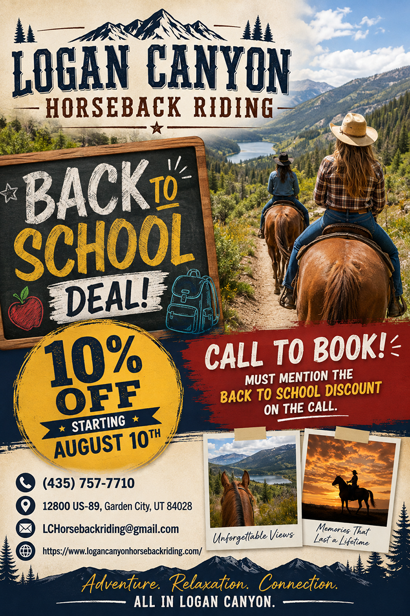Horseback Riding Hot Deal - Logan Canyon Utah