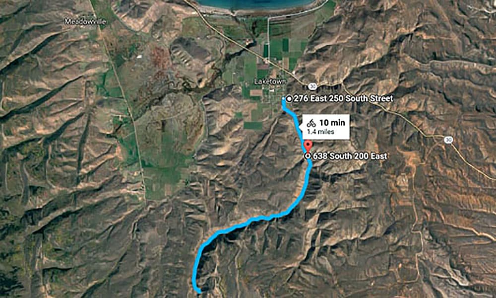 Laketown Canyon Trail Bike or Hike near Bear Lake Utah