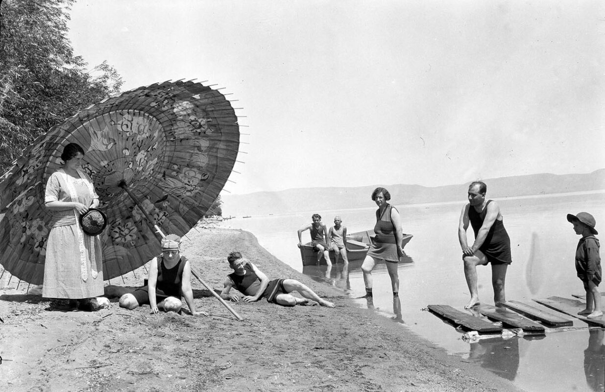1910s Historic Family Photo at Bear Lake taken by William Hopkins