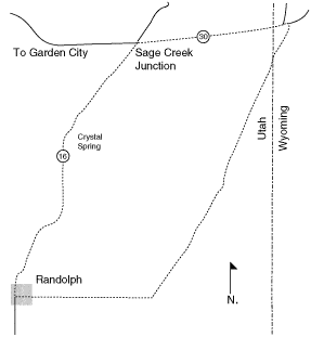 Randolph-Crawford Trail Map in Bear Lake Utah