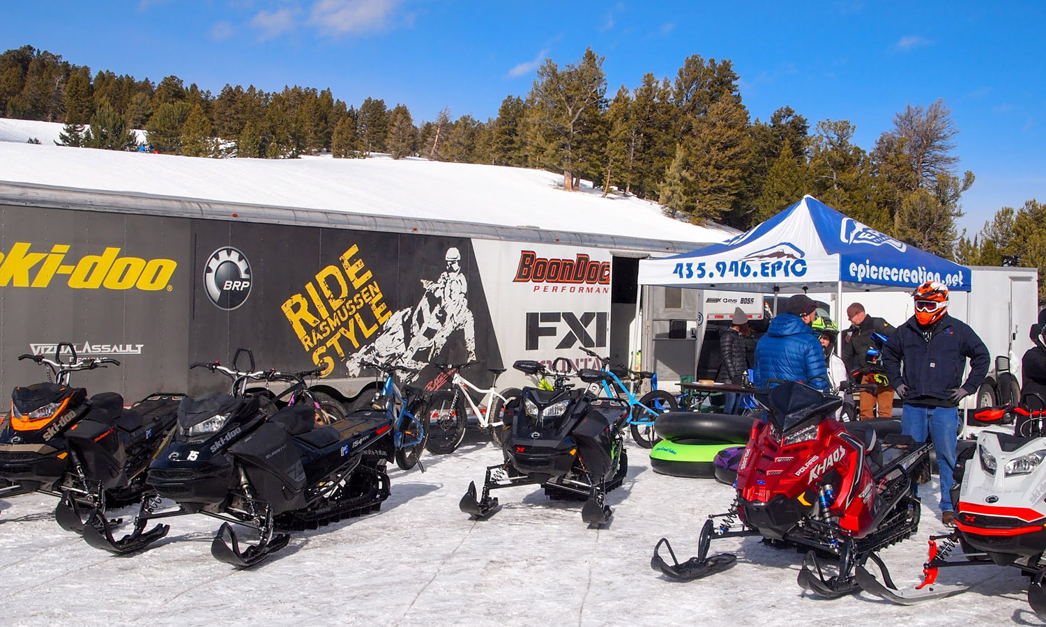 Snowmobile rentals in Bear Lake Utah and Idaho